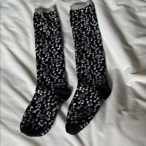 No brand women’s musical long socks.
